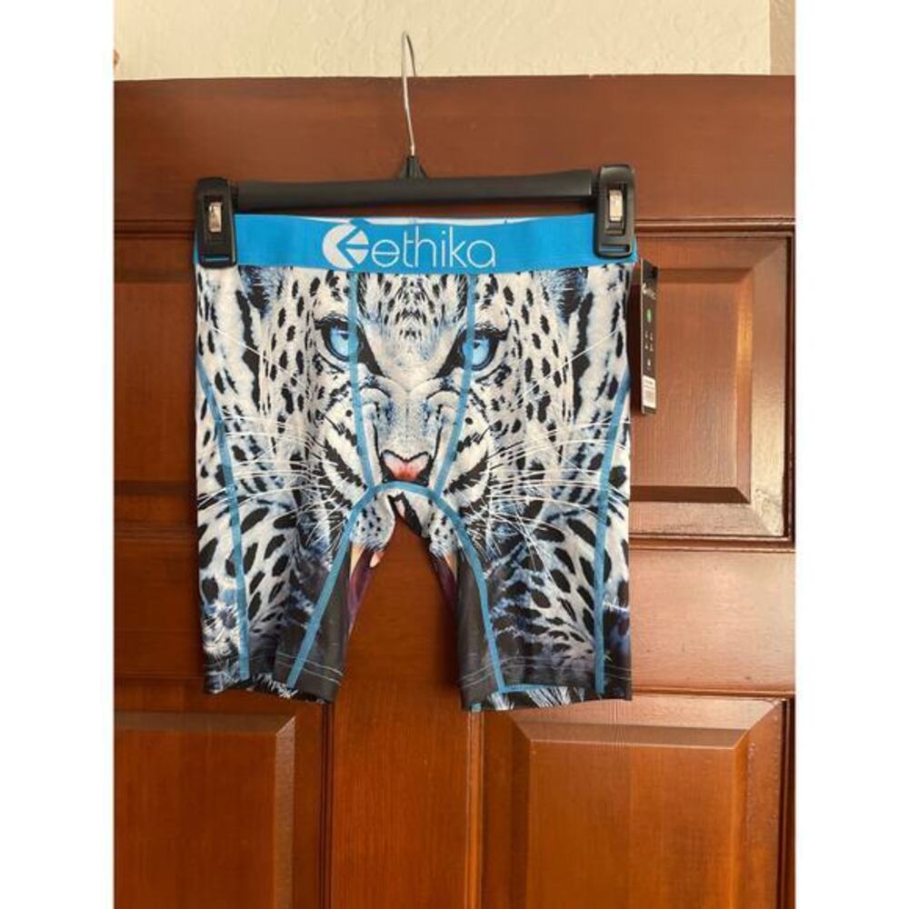 Ethika white tiger briefs youth L